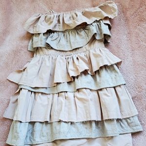 Lily Brown Japanese Style Sleeveless Dress XS-S